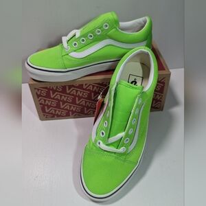 Vans Old Skool (Neon) Green Gecko/Tr White